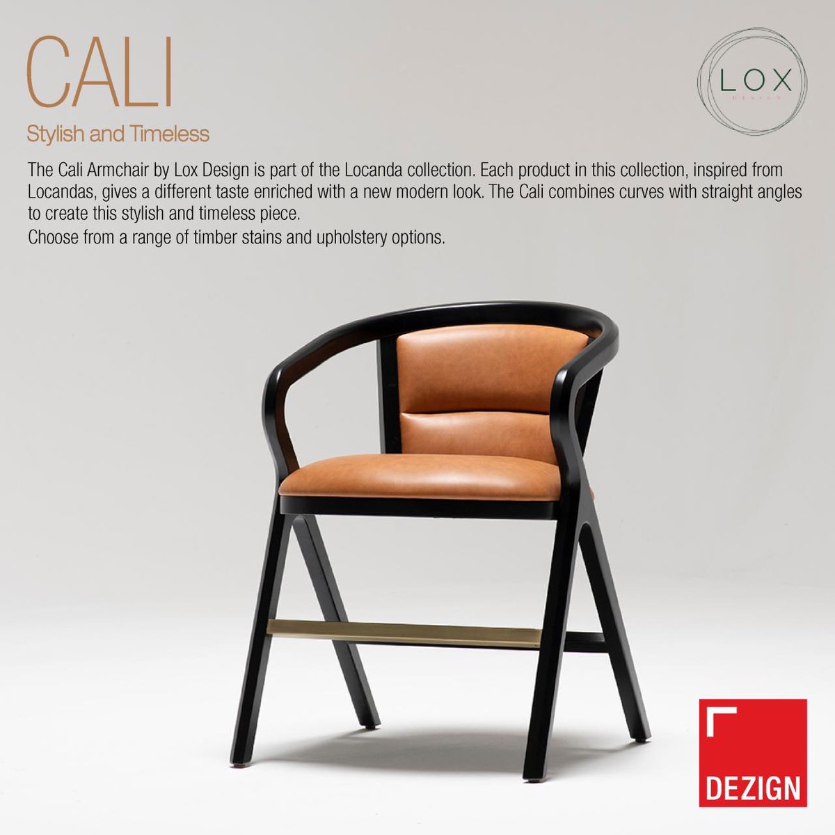 CALI
Stylish and Timeless
The Cali Armchair by Lox Design

Link: bit.ly/2A7b5el
#loxdesign #hospitalityfurniture #hotelfurniture #chair #chairdesign #commercialfurniture #design #dezign