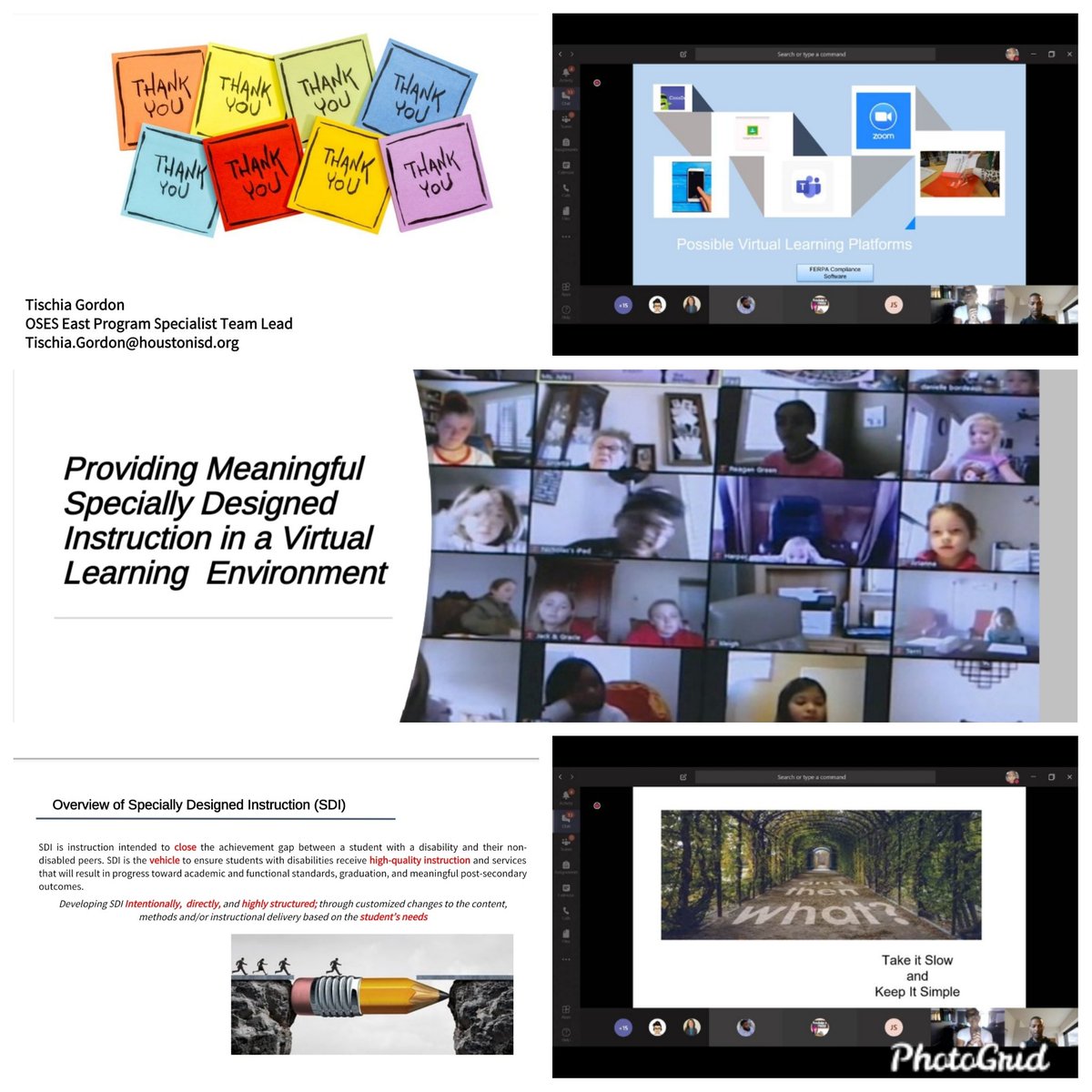 tishchia79's tweet photo. It's always amazing to wake up and share your passion with people who appreciate it❤. Today, my east area Sped teachers showed up to sharpen their tools, at this week's PD, "Providing Meaningful Specially Designed instruction in a Virtual Environment".🌻 @HISDEastArea @HISDSPED https://t.co/2faIyVARve