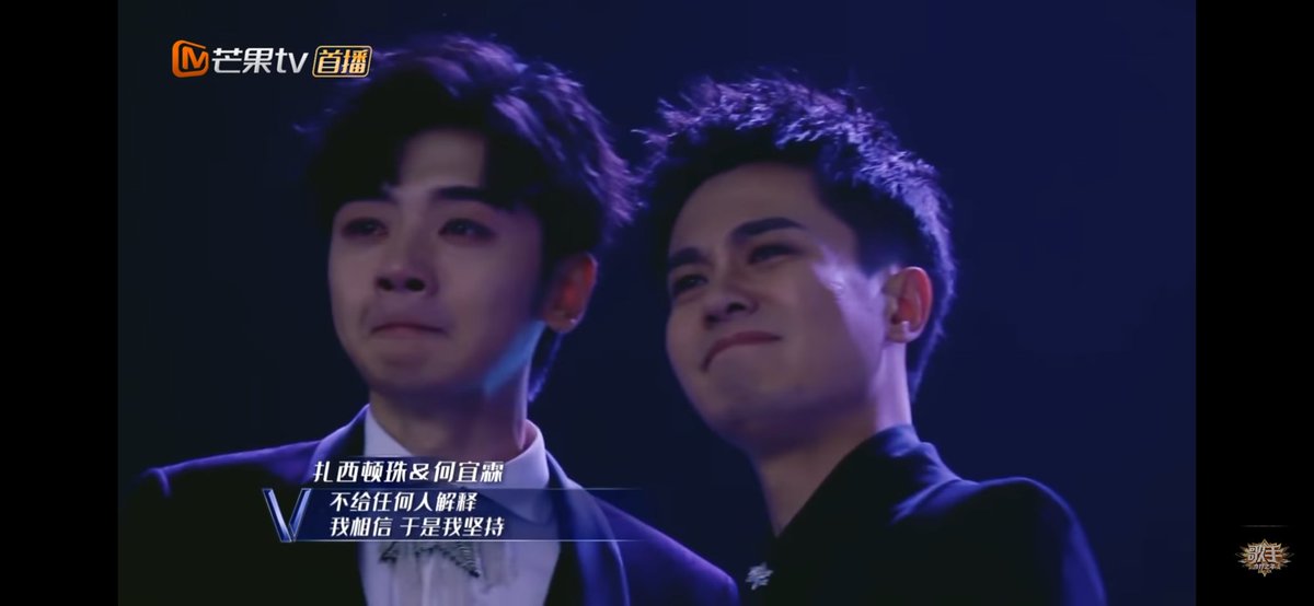 ZhaoYue and YinHaolun were crying right next to each other  My heart couldn't stand this...... 