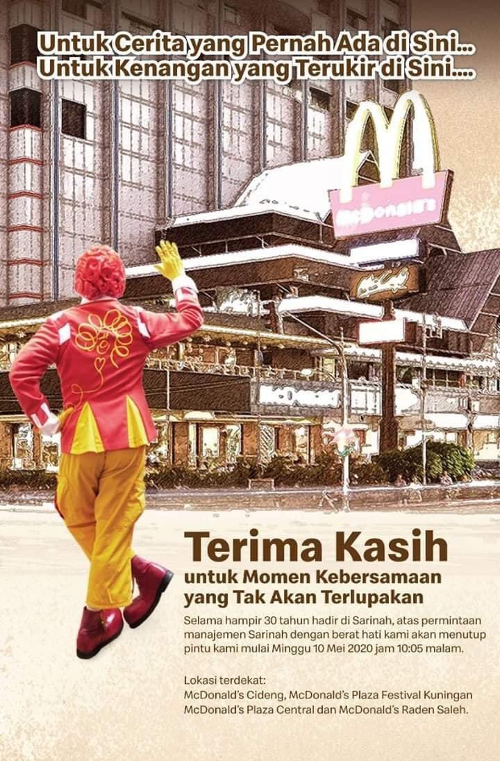 Sedih hari ini karena kamu ... #McDonalds