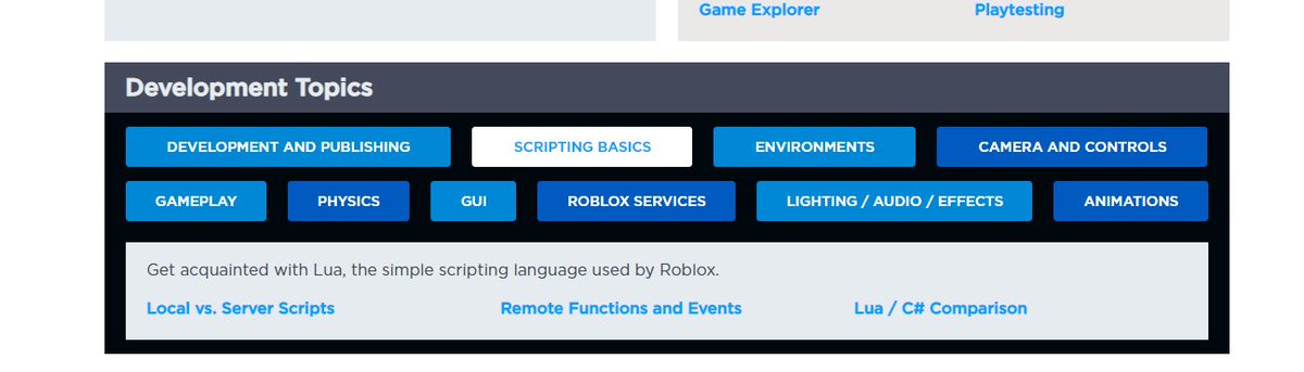 Fissy On Twitter Is It Just Me Or Are Good Beginner Scripting Tutorials On The Roblox Devhub Https T Co Bcinr4jadv Really Hard To Find Trying To Help A Friend Get Started But This Is - get started with roblox scripting roblox scripting guides