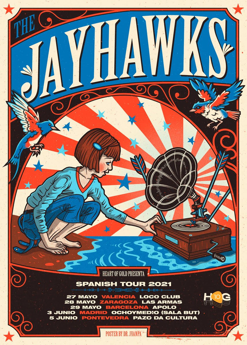 the_jayhawks's tweet photo. We’ve rescheduled all of the non-festival dates for our 2020 Spain tour to 2021: Valencia, Zaragoza, Barcelona, Madrid &amp; Pontevedra. Previously purchased tickets will be honored for the new dates.  

Tour dates: https://t.co/cpzSbJIrSD https://t.co/FgPbiN8eP6
