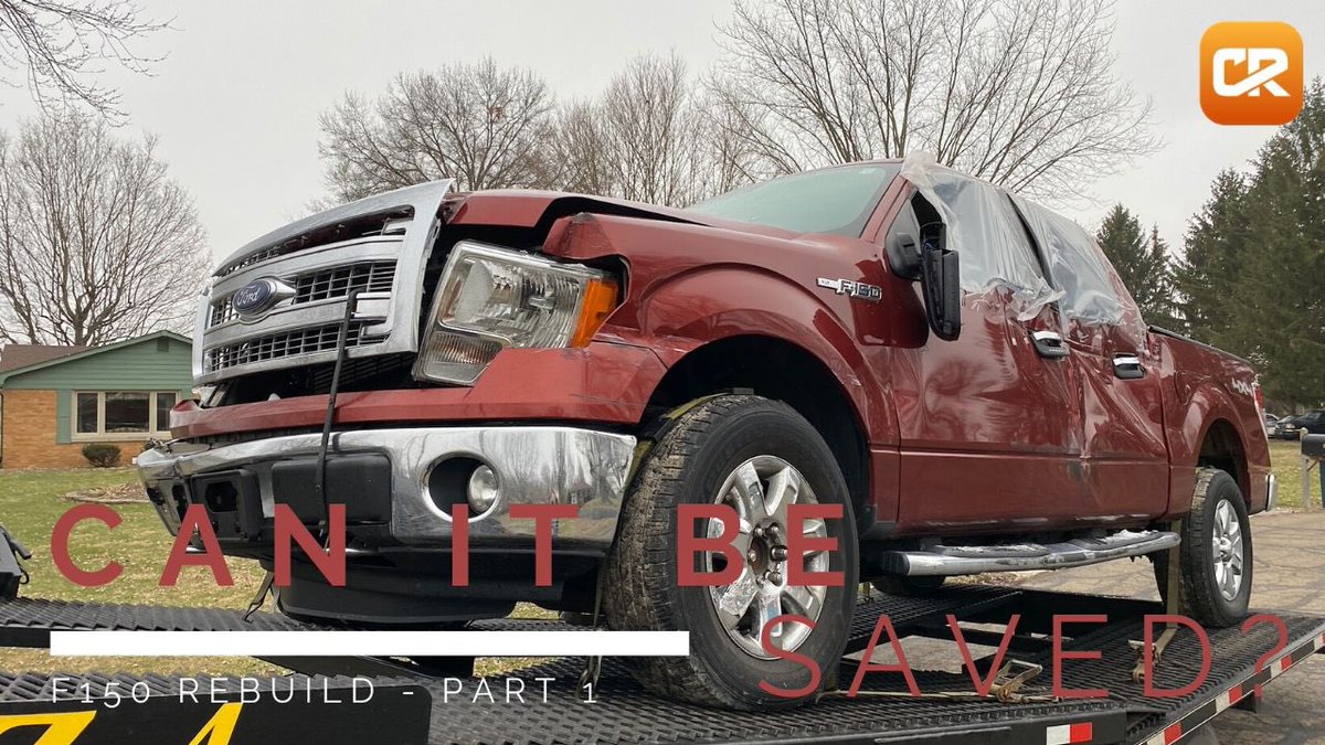 CrossroadsRbld's tweet photo. I’m rebuilding a badly wrecked F150c and I just released Part 1 of the rebuild on my YouTube channel. Go check it out at https://t.co/nRRSWRMvzx. #YouTuber #F150 #CrossroadsRebuild https://t.co/8yjsPdd4S4