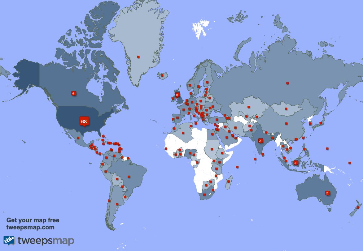 I have 18 new followers from Zimbabwe 🇿🇼, and more last week. See tweepsmap.com/!RustyGoat