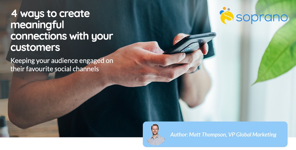 Soprano_Design's tweet photo. Our VP of Global Marketing, Matt Thompson discusses how to build a communications strategy to keep your customers engaged and interested in what you have to say https://t.co/sGpbBUQAUJ #CustomerEngagement #PR https://t.co/MfU8ZadXpv