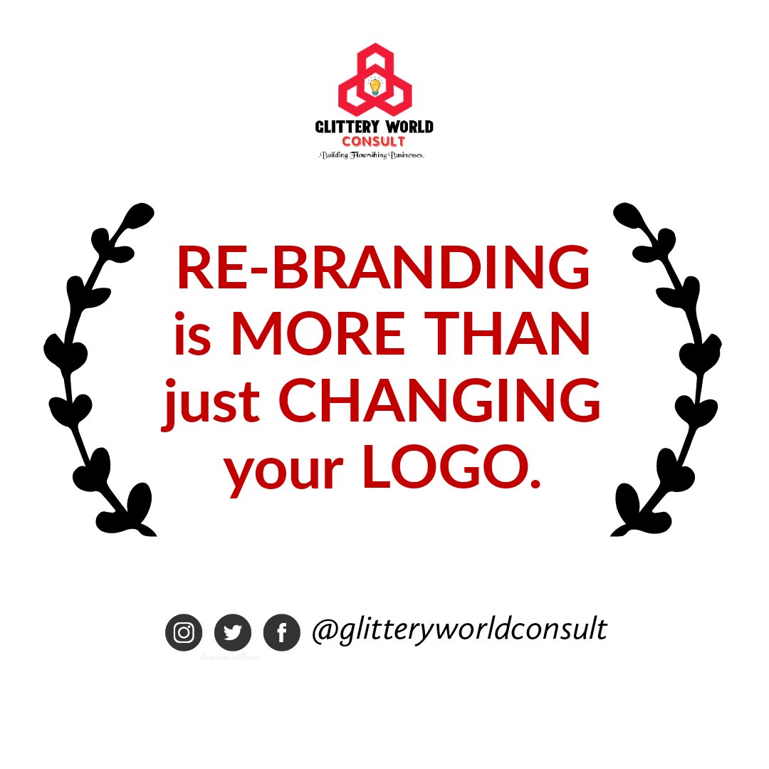 glitteryworldc's tweet photo. Re-Branding is more than just changing your logo. 

#branding 
#branddesign 
#branddevelopment https://t.co/NuqlfnyHMO