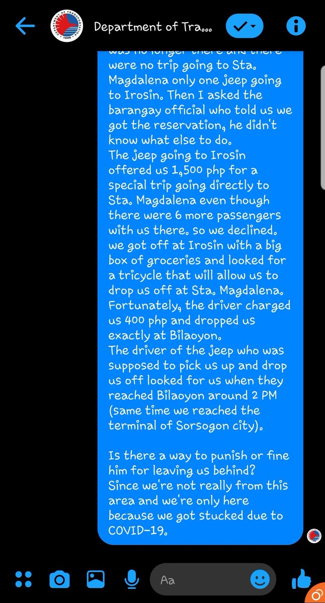 mtrabilla's tweet photo. I have a bad experience with one of the PUJ here at Sta. Magdalena, Sorsogon and wondering if @DOTrPH can help us do something about it to prevent it from happening again to other people. https://t.co/FVYPJKJEY0