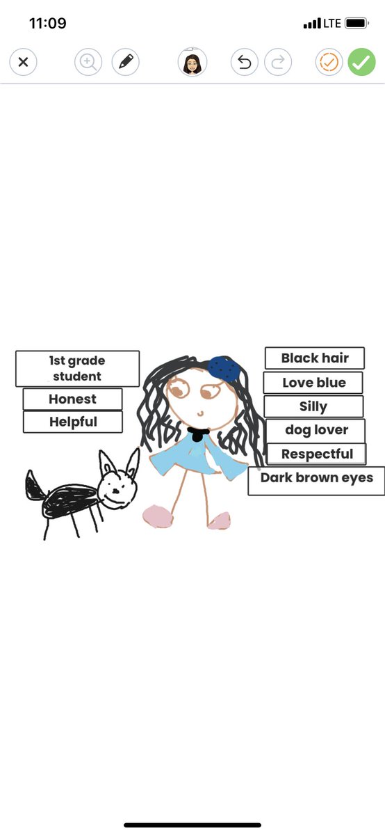 MrsGershowitz's tweet photo. First graders learned all about adjectives this week! @WheelerAvenue @Seesaw https://t.co/oNuk4MhpdZ