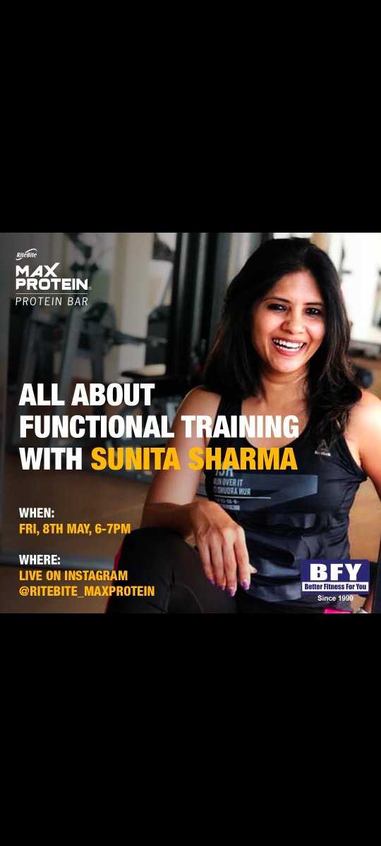 Keeping fit is key I've attended some sessions and found Sunita Sharma's very interesting