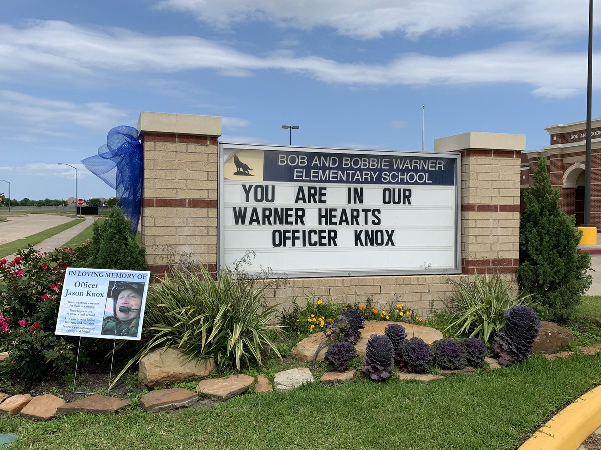 Rest In Peace, Officer Jason Knox.  You may be gone, but will be in our hearts forever.  💙 <a href="/WarnerCFISD/">Warner Elementary</a> <a href="/CFISDPDChief/">CFISD Police</a>
