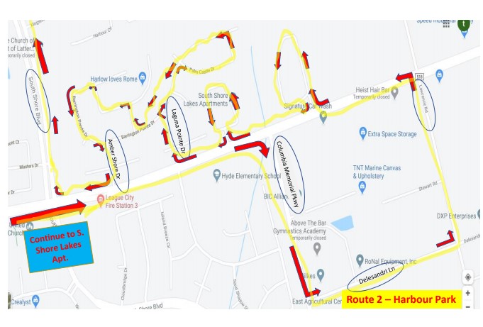 Friday Ferguson Parade Route #2 - 4pm to 6pm