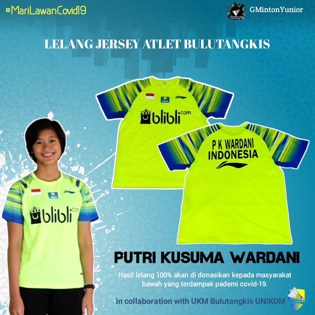 Bulutangkis Junior Na Twitteru Lelang Hari Kedelapan Jersey Milik Tunggal Putri Masa Depan Indonesia Putri Kusuma Wardani Putri Kw Silahkan Ke Instagram Gmintonyunior Untuk Ikutin Lelangnya T Co El7q1mnod2