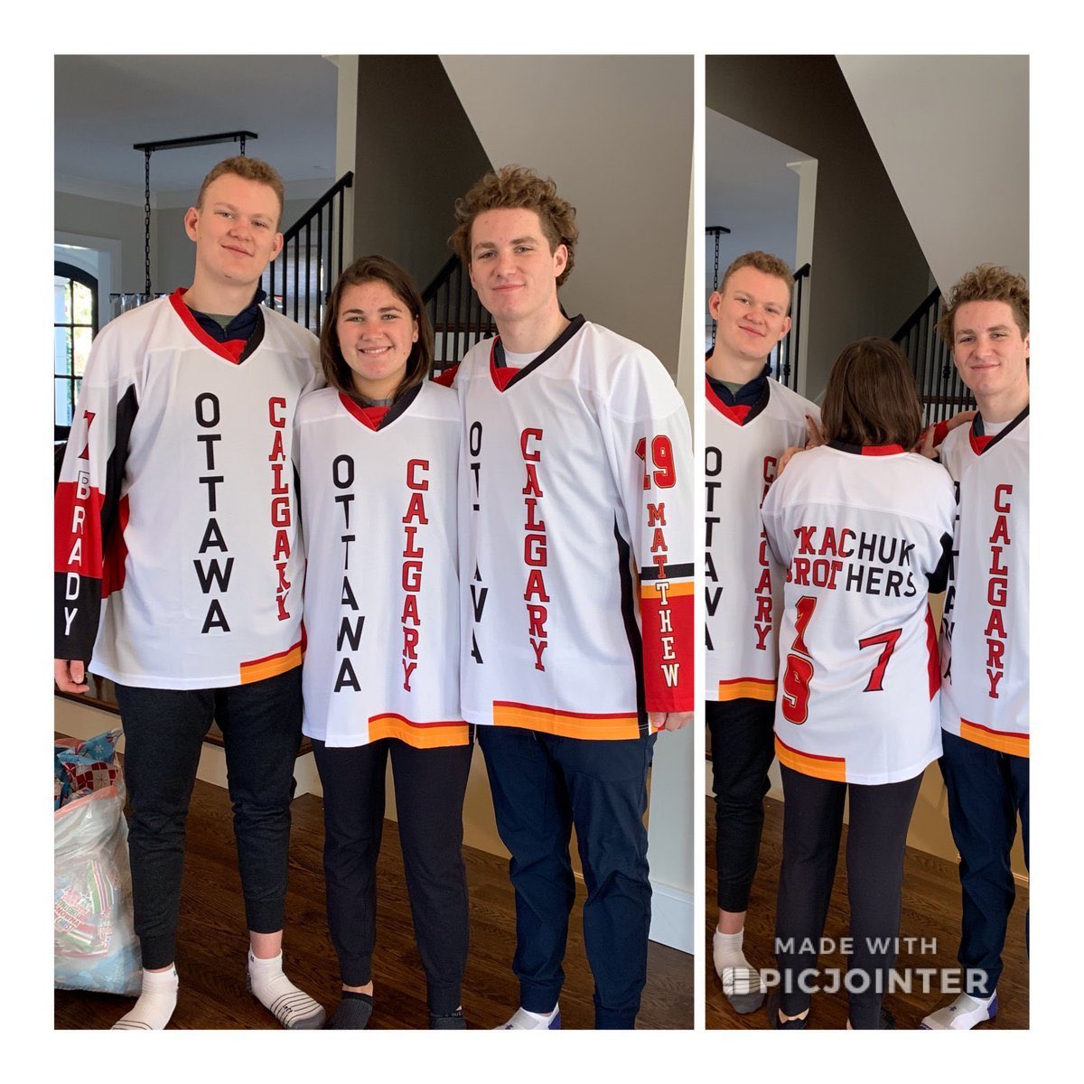 Who hates these shirts more, me or the Tkachuk siblings?