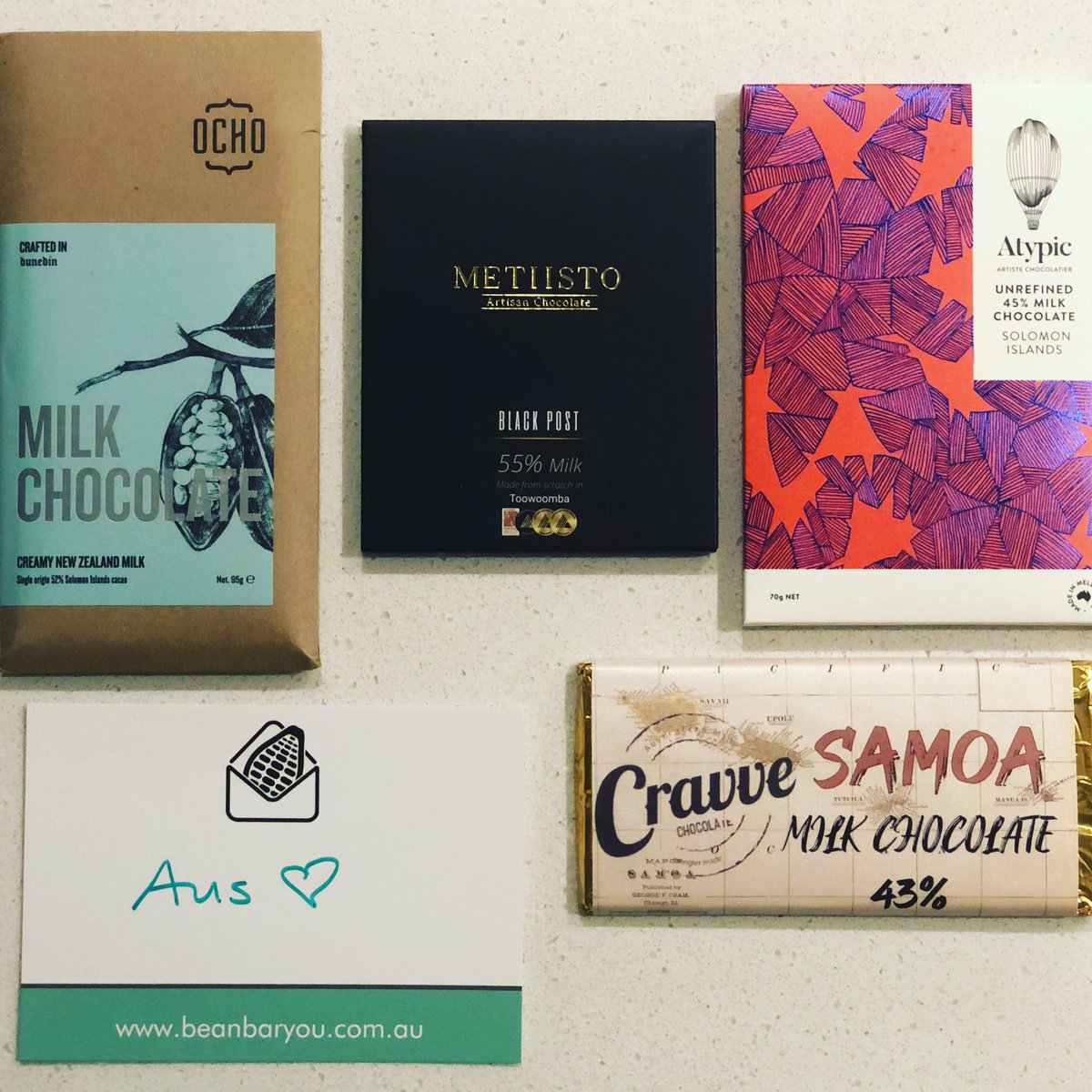Our May 2020 #milkchocolate #beantobar subscription box. Battle of the Pacific! 💪🌴🍫❤️🇦🇺