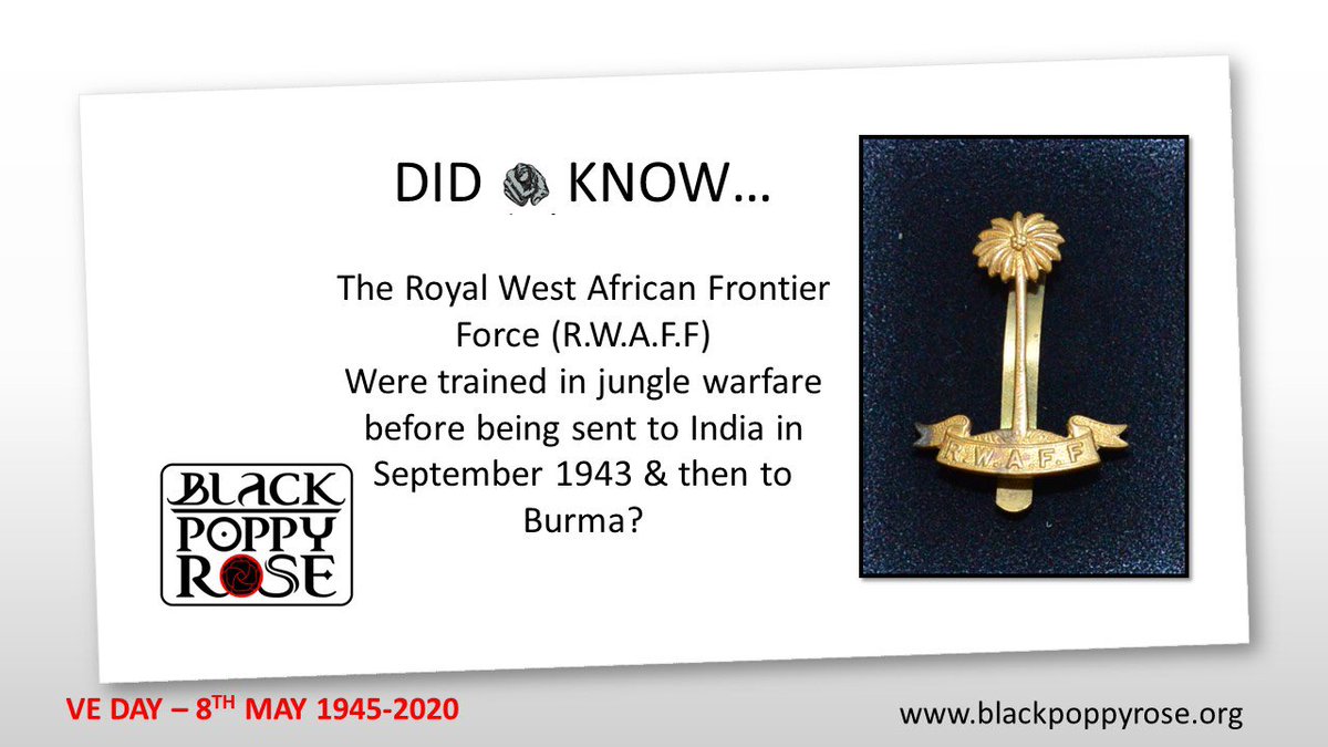 Blackpoppyrose's tweet photo. Did you know?

Share more with us
#VEDay75 #veday #veday75thanniversary #WWII #BlackPoppyRose
#WeWillRemember #Poppy #BlackPoppy #Commonwealth #BritishEmpire #RAF #ATS #RWAFF #KAR #nigeria #nigeria🇳🇬 #goldcoast #ghana #ghana🇬🇭 #sierraleone #sierraleoneforlife🇸🇱 #gambia #gambia🇬🇲 https://t.co/mmMGZ0IxeT