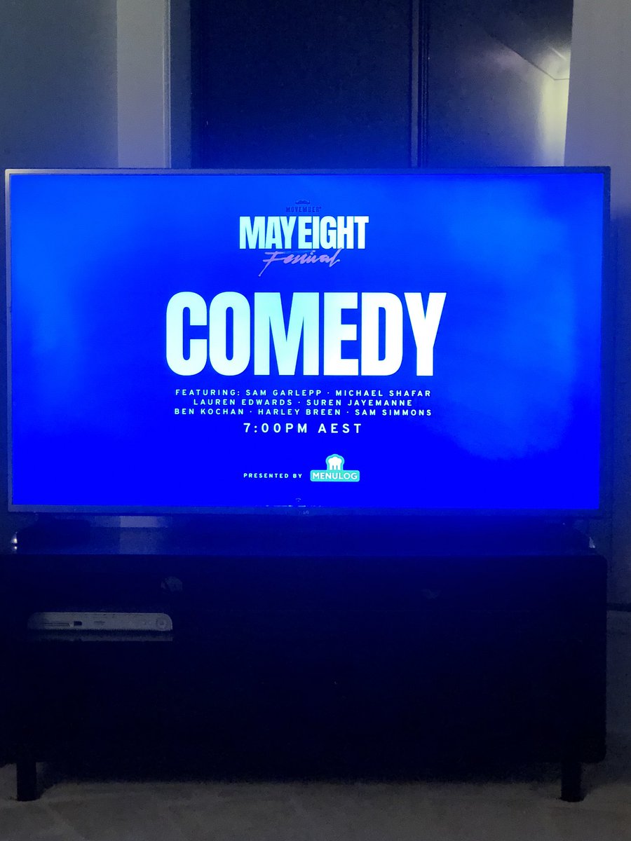 NathanAppo's tweet photo. Tuned into #mayeight festival comedy session live with my best mate, my old man Neily Apps.
Thanks @MovemberAUS #movember https://t.co/93LIegqYiV
