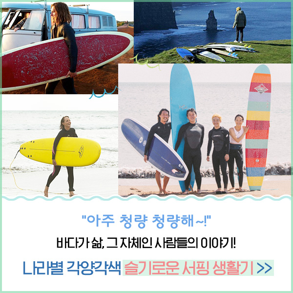 청량청량한 파도에~ 살짝 설렜어 난👉👈🥰 나라별 각양각색 #슬기로운 서핑 생활기 밀어서 잠금해제🔓 >> #곽민규 #김현목 #민동호 #김해나 #강길...