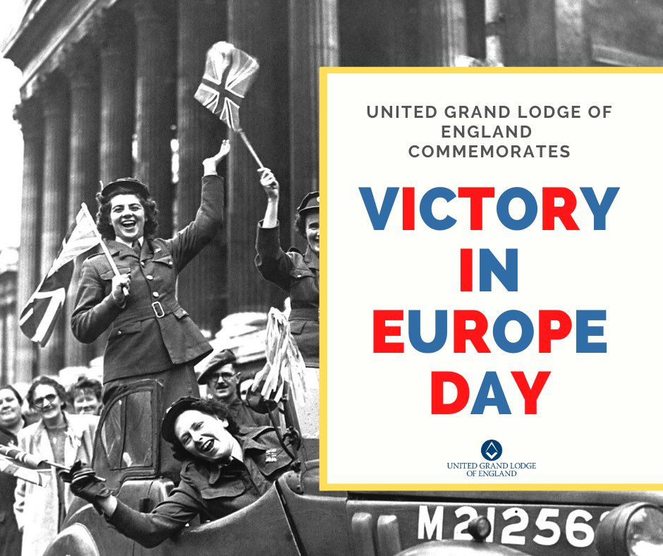 UGLE_GrandLodge's tweet photo. On #VEDay75, we celebrate victory over tyranny and remember the sacrifice that it took to make it possible.

#Freemasons https://t.co/jZ5mAzcE8m