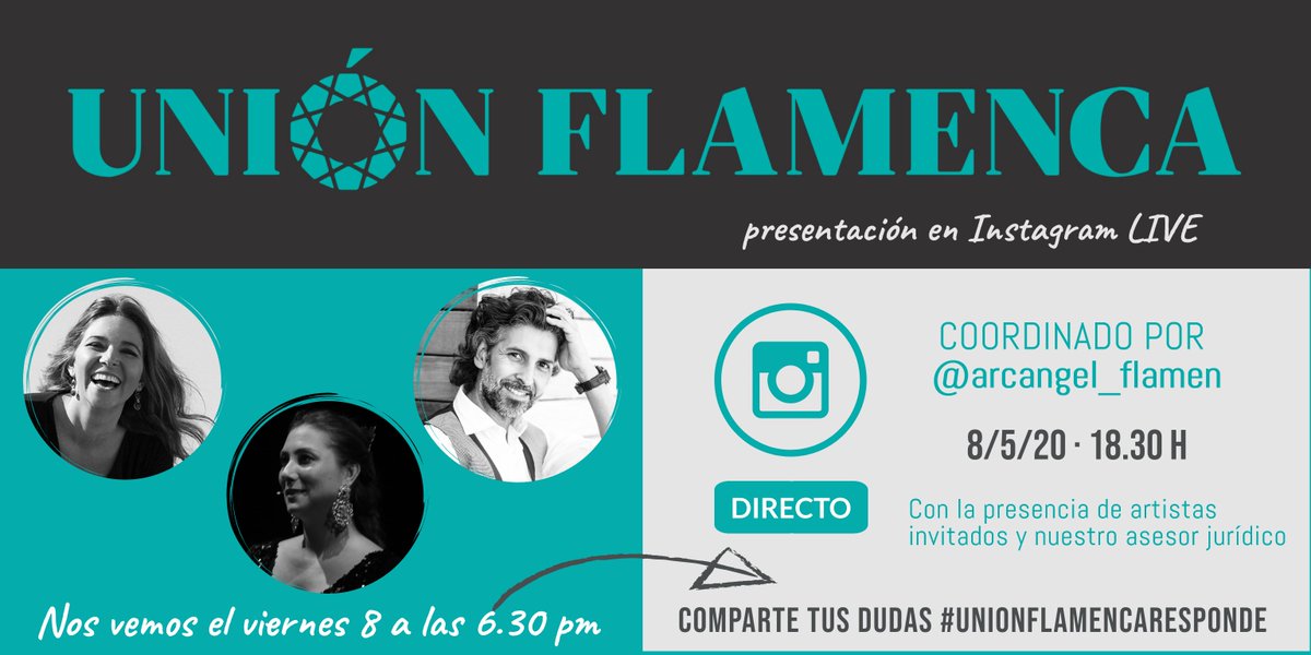 UFlamenca's tweet photo. 🗓️Os recordamos que esta tarde a las 6.30 tenemos el primer live de IG y que os esperamos en el perfil de nuestro vicepresidente 🔝🔝@Arcangel_Flamen. Por allí va a pasar mucha gente bonita ☺️ ¿Habéis puesto la alarma? ⏰ #UnionFlamencaResponde https://t.co/cTTqKLxQzF https://t.co/AmOkrjrAYO