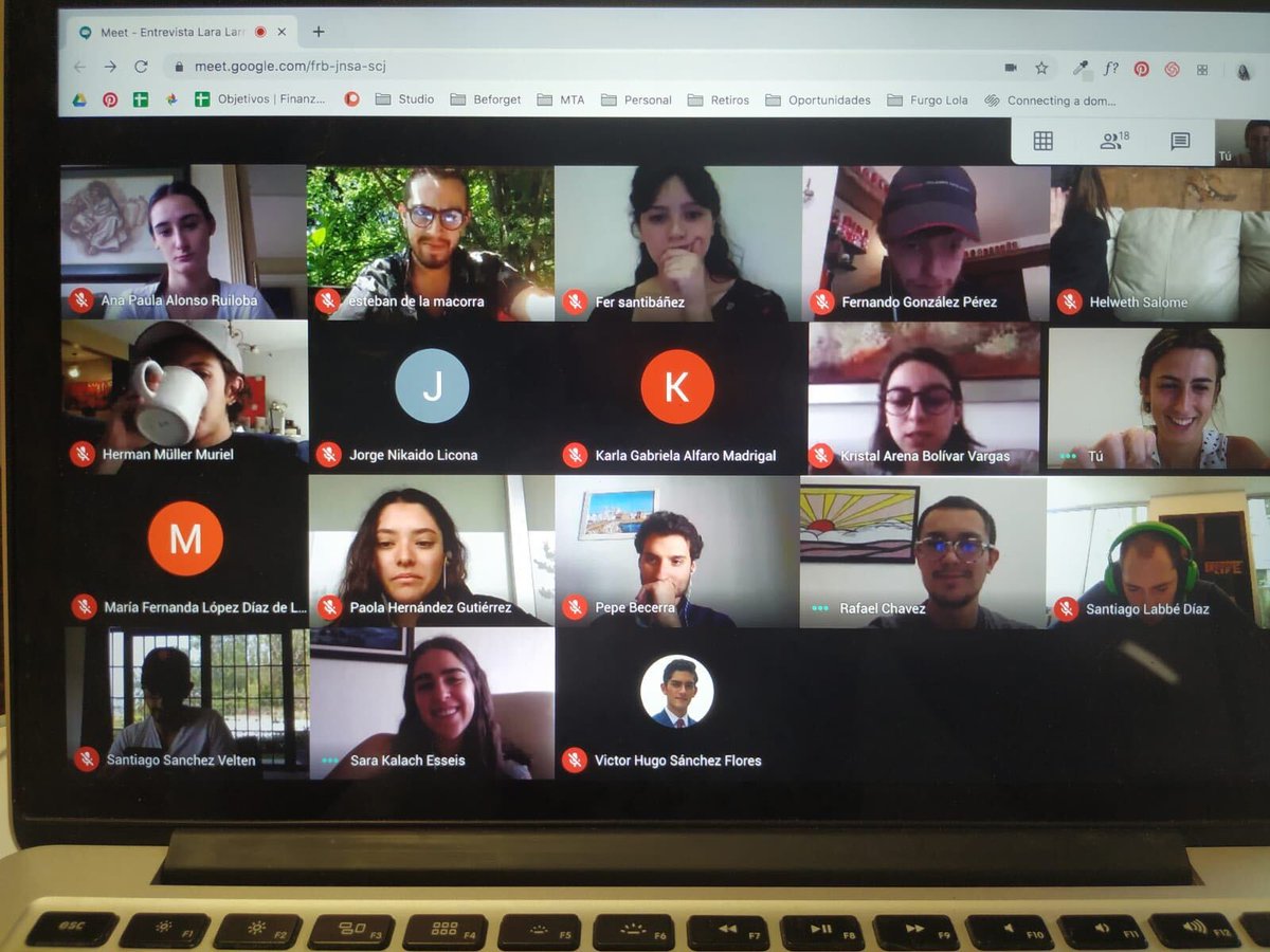 teamlabs's tweet photo. Continúa la Learning Journey Virtual de #Año_i . En esta ocasión estuvo con ellos charlando @lara_larra , de la primera generación de #LEINN de Madrid.
#emprendimiento #VirtualLJ #Innovacion #liderazgo #LEINNers https://t.co/19T2QhrbIb