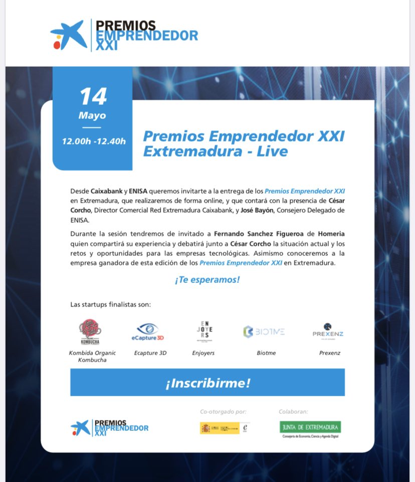 No queda nada para saber la Startup ganadora 💪 ¡Enhorabuena a todos los finalistas! @Emprendedor_XXI