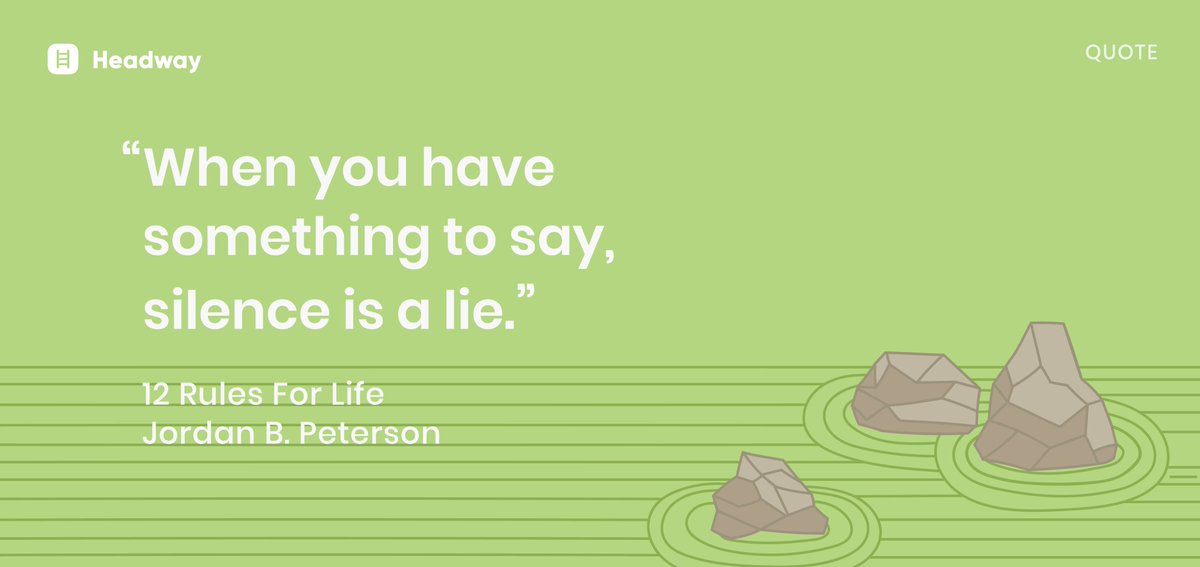 get_headway's tweet photo. ππ‘ #book #read #summary #selfgrwoth #insight #mistakes #quote #selfdevelopment #growth #GetHeadway #freedom #inspiration #jordanbpeterson #12rulesforlife https://t.co/Abu5IgELOj