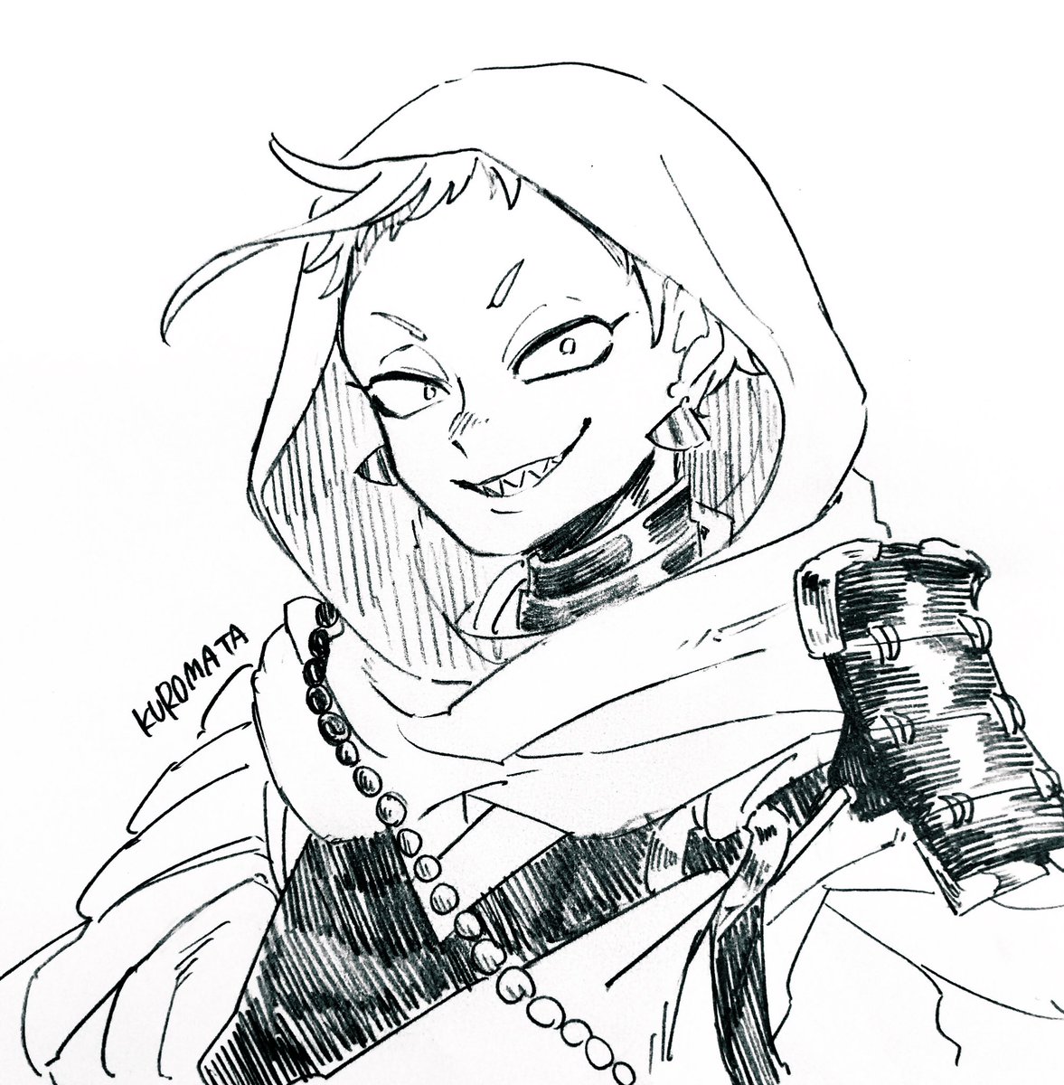 #お前の絵柄に絶対合うのに何で描かないのってキャラをフォロワーさんが教えてくれる
刀剣乱舞の岩融さん、メギド72のベヒモスさんを頂きました!どちらもこれまで触れてこなかったけど描いてて楽しかったです!有難う御座いました!✨??