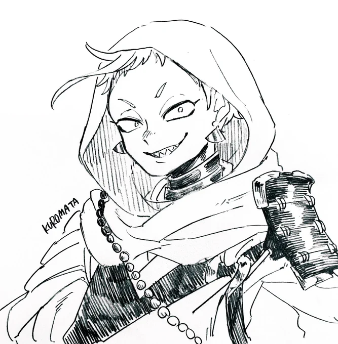 #お前の絵柄に絶対合うのに何で描かないのってキャラをフォロワーさんが教えてくれる
刀剣乱舞の岩融さん、メギド72のベヒモスさんを頂きました!どちらもこれまで触れてこなかったけど描いてて楽しかったです!有難う御座いました!✨?? 
