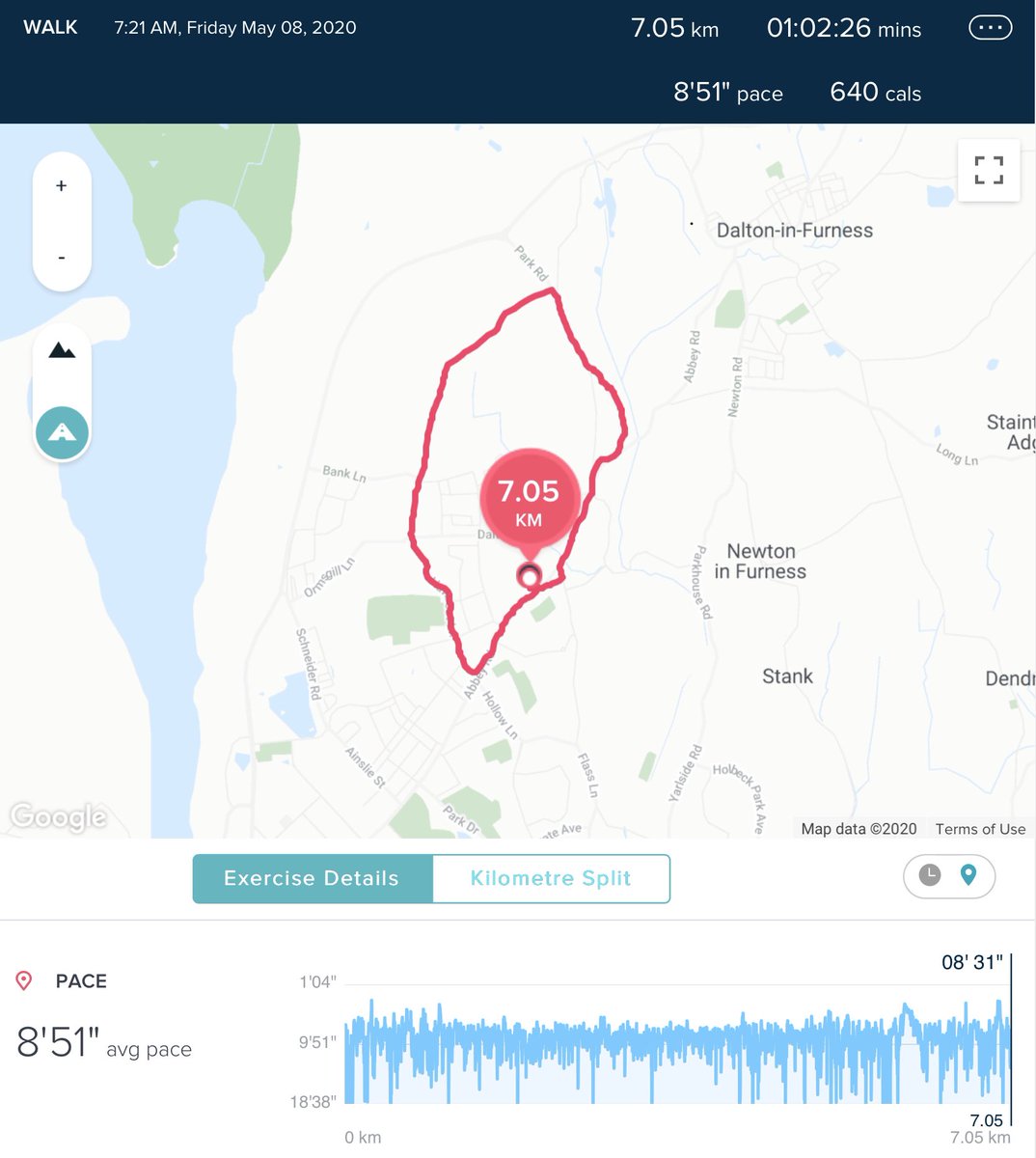 stevelivvy's tweet photo. Iโve signed up for the #attack100kminMay @DarbyRimmerMND challenge. I set myself a week 1 goal to walk 7km for 7 days before breakfast. Today I completed my task, supported on 3 days by @cal_livi ...now onto the remaining kms. Itโs been a great way to start the day #comeandjoinin https://t.co/R2j4r3jugL