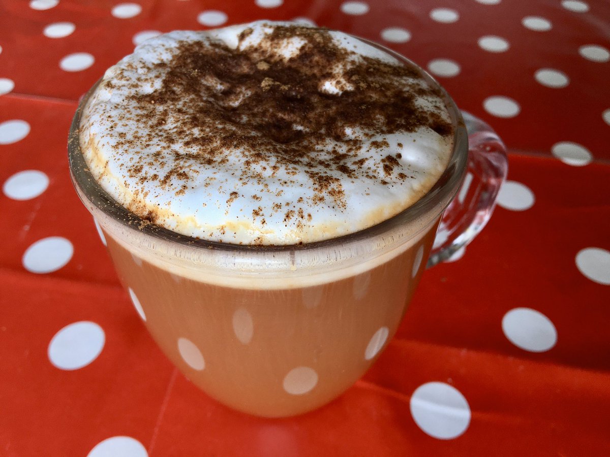 StephJaq's tweet photo. South African @redespresso as cappuccino with Swiss milk and New-Zealand honey... an international break 😋 🇿🇦🇨🇭🇳🇿 https://t.co/kPG5USwD2Y