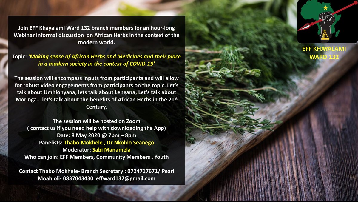 We think our Webinar tonight is going to be on point, we even have Dr Seanego on the Panel. Remember to join us on Zoom . Send your email addresses for you to be added in the meeting ✊🏽. Let’s go, let’s learn, un-learn and re-learn