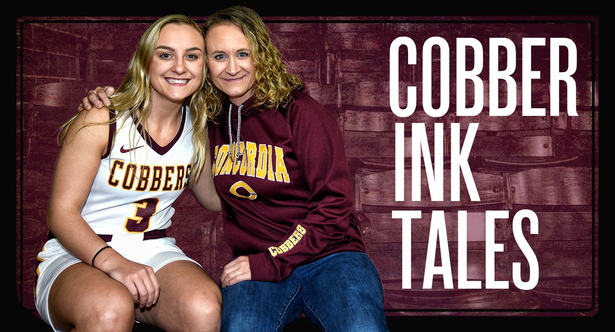 CobberSID's tweet photo. COBBER INK TALES! A Mother's Day edition of Cobber Ink Tales about the special bond between @CobberWbb All-MIAC guard Autumn Thompson &amp; her mom Jenn. The 2 have identical bible verse tattoos etched in each other's handwriting. #Family

📰: https://t.co/9lSx7BlfFz https://t.co/mSy88SDzU8