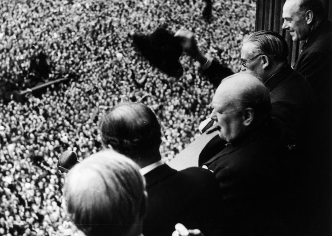 DTA_History's tweet photo. Historical Inspiration of the week here to celebrate the 75th anniversary of VE Day from our very own Winston Churchill - “My dear friends, this is your hour. This is not victory of a party or of any class. It's a victory of the great British nation as a whole”. - 8 May 1945 https://t.co/FYzKv0cFmq