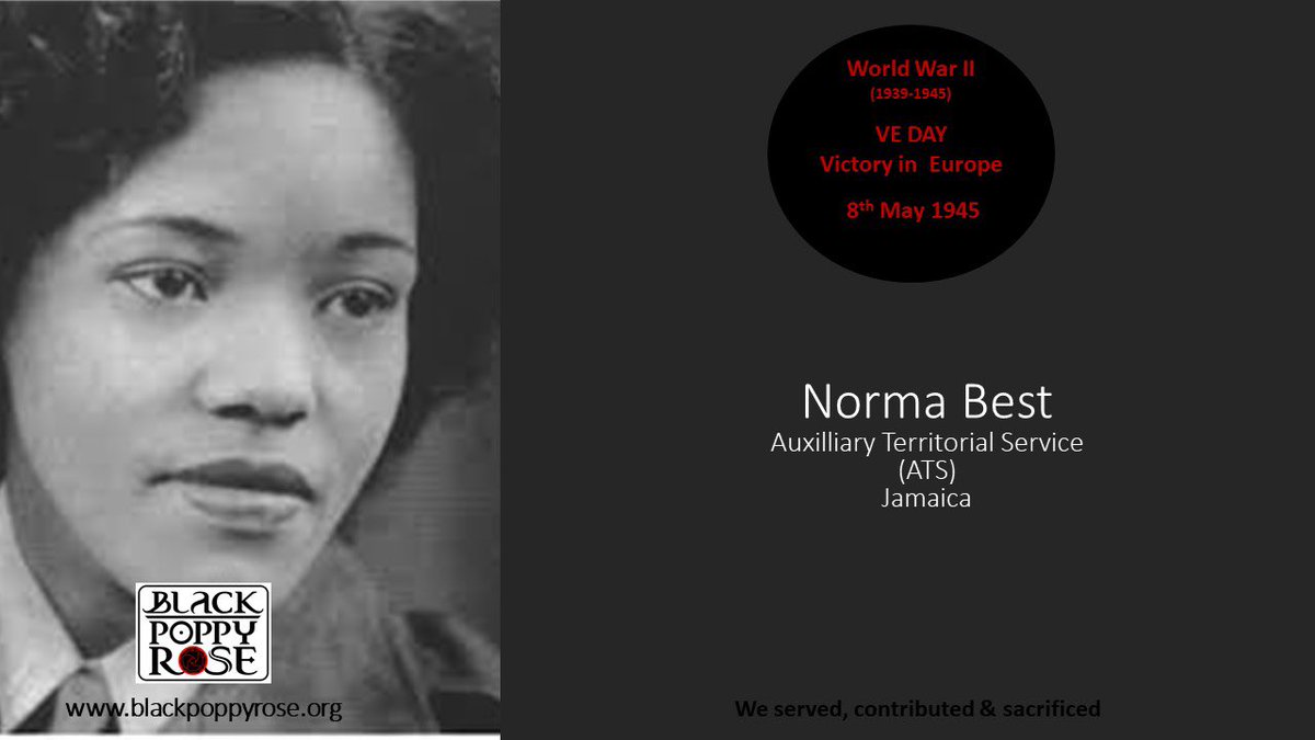 Blackpoppyrose's tweet photo. We celebrate the women who have so much and endured so much to serve

#VEDay75 #veday #veday75thanniversary #WWII #BlackPoppyRose #windrushgeneration 
#WeWillRemember #YIWAE #FamilyLegacy #WeWereThere #Poppy #BlackPoppy #Commonwealth #BritishEmpire #RAF #ATS #RWAFF #KAR https://t.co/FTa1FZ4oxb