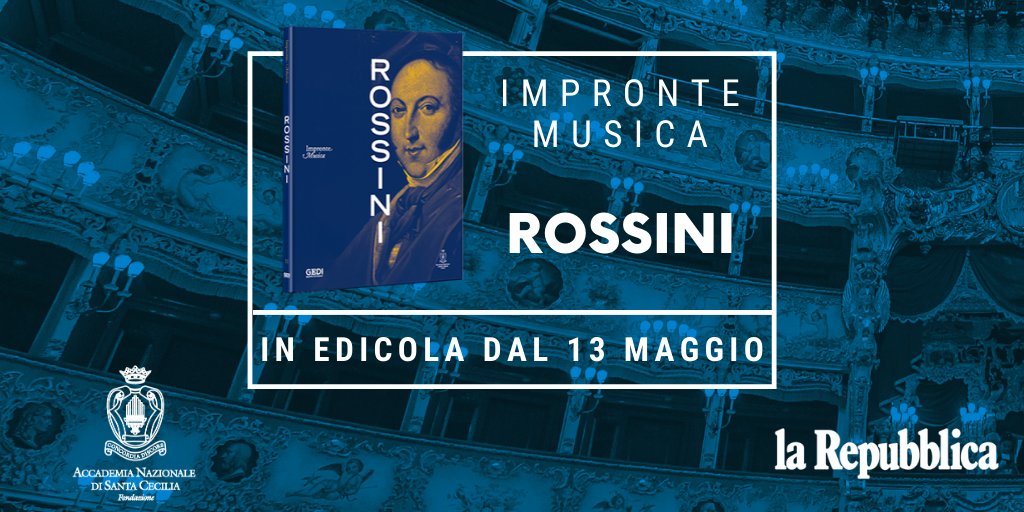 inEdicola's tweet photo. #ImpronteRep Il compositore che aprì il cantiere del romanticismo italiano.

Dal 13 maggio #inEdicola con @repubblica in collaborazione con @santa_cecilia l'11° volume della collana Impronte Musica "Rossini" >>> https://t.co/tHWjl4hQ4q https://t.co/vJjYDW12Gc