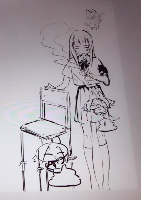こないだリア友と絵チャした時の産物... 