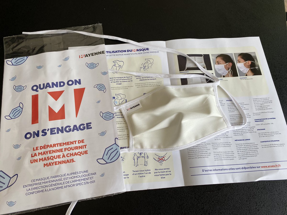 gguillaume0105's tweet photo. #Maymasque bien reçu. Merci @olivierrichefou, @lamayenne, @Laval_la_Ville et tous les bénévoles qui se mobilisent pour la distribution. @ProtecCivile53. #jaimemondepartement. #McommeMayenne https://t.co/t6GwotGXs8