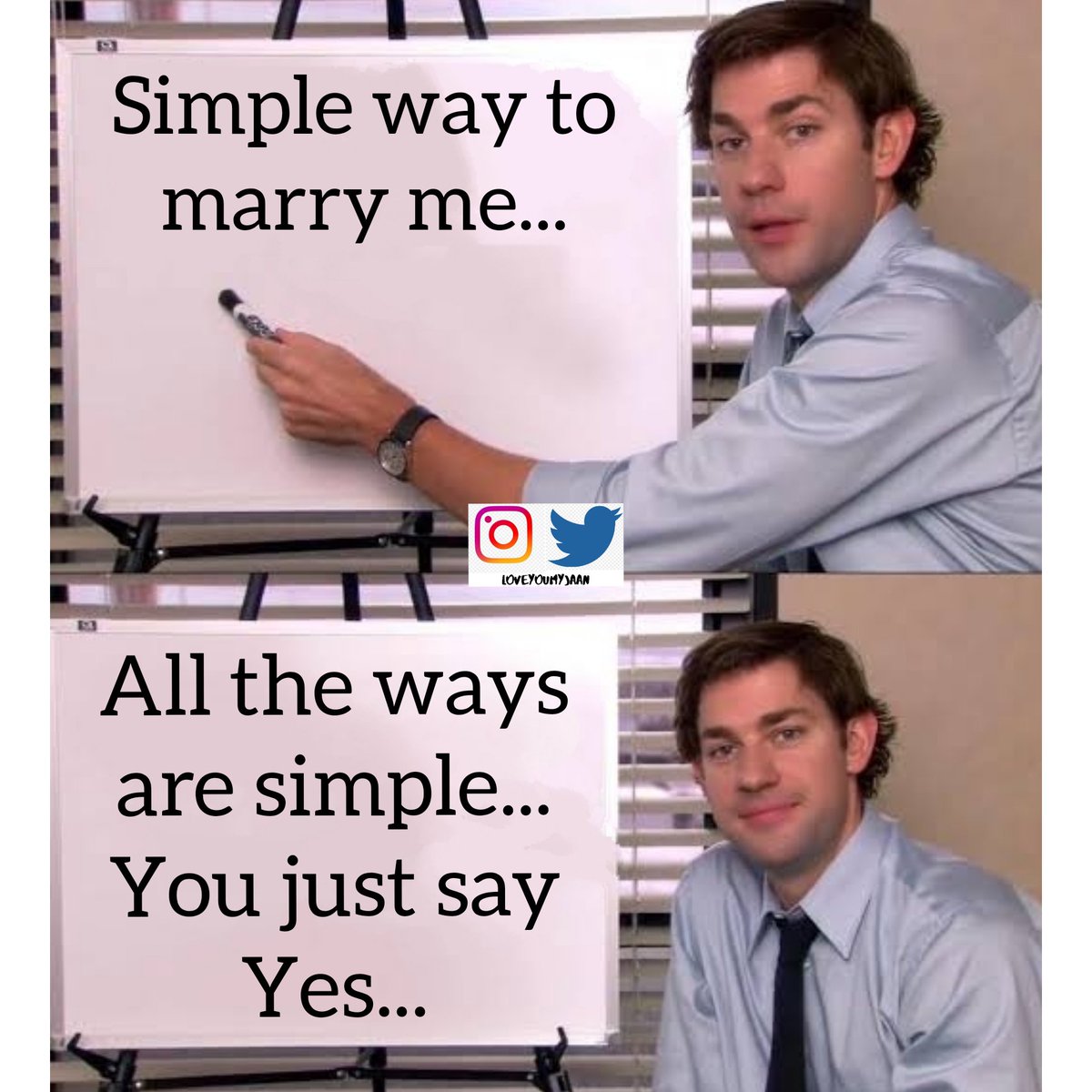 Ohh my crush...!!!
Will you marry me????
#ogloveyoumyjaan #meme #memes #jimhalpert #jimhalpertedit #jimhalpertmemes #crush #crushedits #crushmemes #marriage #marriagegoals #marriageproposal #marriageproposalideas #propose