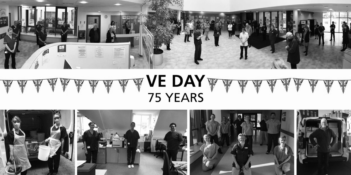 HIOWH_NHSFT's tweet photo. Today is #VEday. 

Today we see the same community spirit that filed out streets all those years ago.

Coming together has never been more important.

Thank you to all our clinical staff - and those across the NHS and in care homes - for your service on today's frontline. https://t.co/QMYIDeXJ0v
