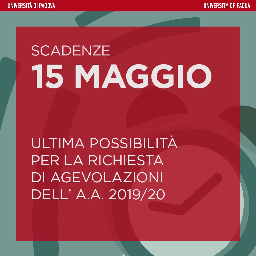 UniPadova's tweet photo. 📍 Vi ricordiamo che il prossimo 15 maggio scade il termine ultimo per il caricamento dei dati #ISEE su #uniweb!
Se non sai come procedere c'è una guida apposita: https://t.co/dxwUSHK8X2
https://t.co/3oCMgAz3Us https://t.co/53gZskwsnk