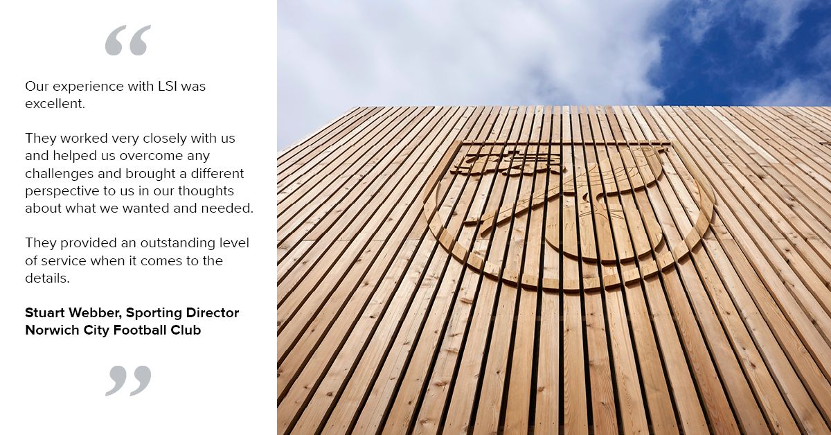 lsiarchitects's tweet photo. Excellent feedback from our client at @norwichcityfc following our recent project to provide a new Academy building at their Colney Training Ground. The new best in class facility will support the club in it's aim of producing top class talent both on and off the pitch. https://t.co/LYwjfUXfgO