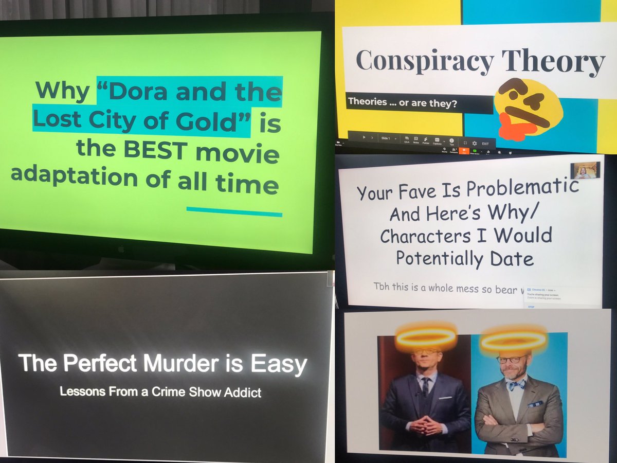 Had a #PowerPointParty over Zoom with the girls tonight 😂  Mine was about the new live action Dora movie accompanied with video clips! These were absolutely hilarious and we are 100% doing another one!