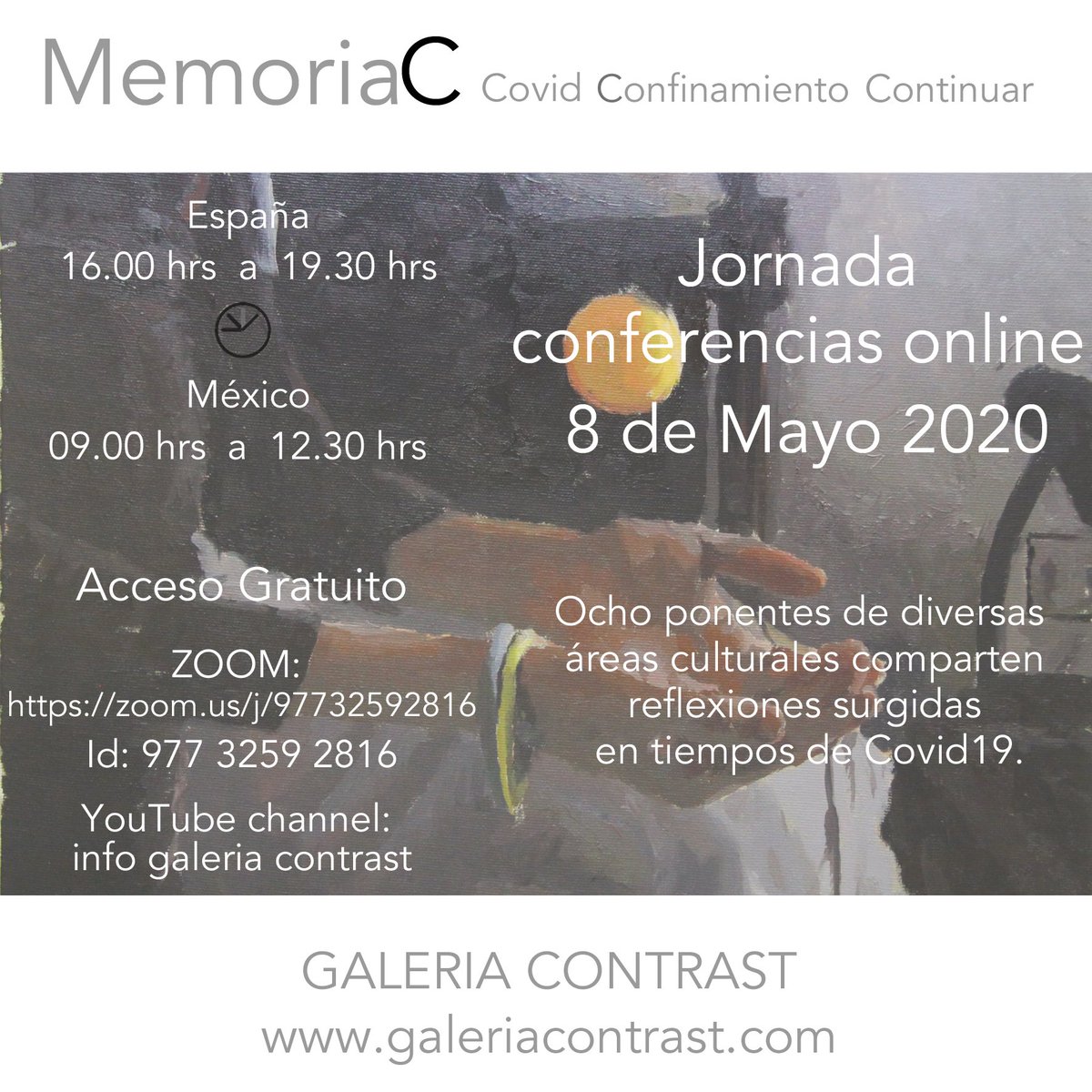 FAACCC1's tweet photo. Hoy @EsterBonal de @Xamfra_Centre @telarmusica @pedagogiaesmuc #educarts nos habla con @GaleriaContrast de #cultura y #COVID19 #Covid_19 ! #zoom #arte #Educacion #Cultura #mexico https://t.co/02u1JBBT5R