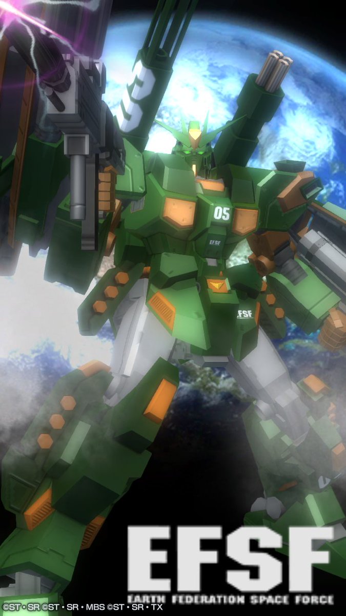 Kouyou Fpsサバゲースタンプ中の人 ガンダムブレイカーモバイル 最強強靭無敵の俺ガン 作品名 簡易量産型n ガンダム フルアーマーユニット装備 作者名 Kouyou ジェガンを超える主力機として開発されたnガンダムの簡易量産型 ジェスタの部品を多数流用