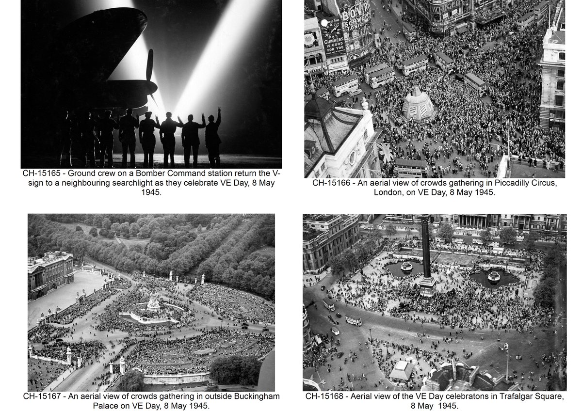 On This Day in History: 8 May 1945

Britain &amp; our Allies recognised Nazi Germany’s unconditional surrender after six years of war across Europe.

Today, we remember the role that the RAF played in securing the freedom we have enjoyed for 75 years.

#VEDay75
#ThisIsYourVictory