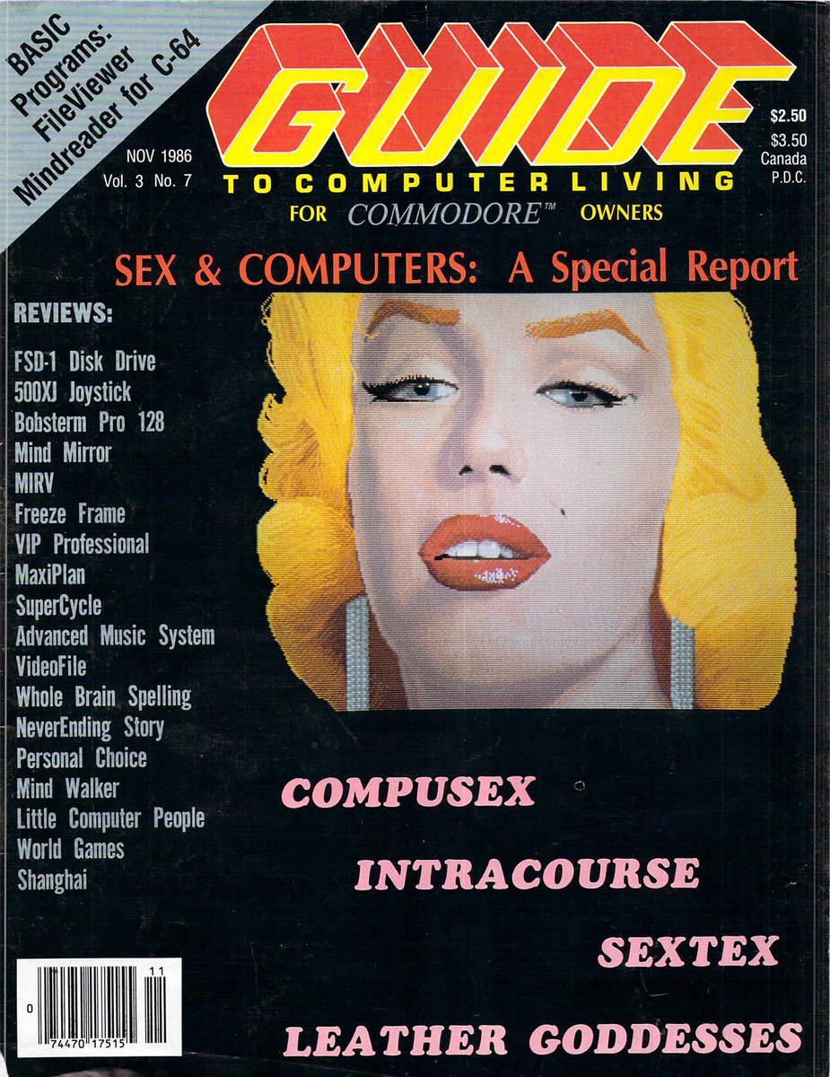1986. "Sex and Computers: A Special Report"