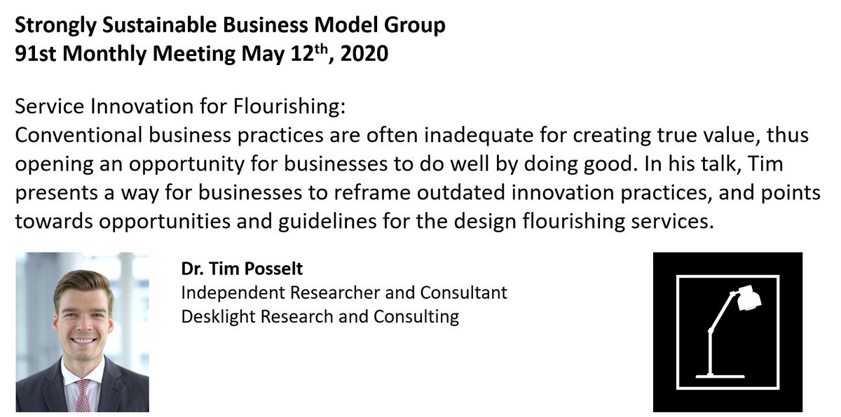 Community4FE's tweet photo. Join our meeting next Tuesday May 12th focused on service innovation for flourishing!
@desklight_rc

Presentation by Dr. Tim Posselt, Innovation Researcher and Consultant

More info and meeting link here: https://t.co/PNrqdWTU6l

#innovation 
#flourishing
#servicedesign https://t.co/C5GUdj3xBT