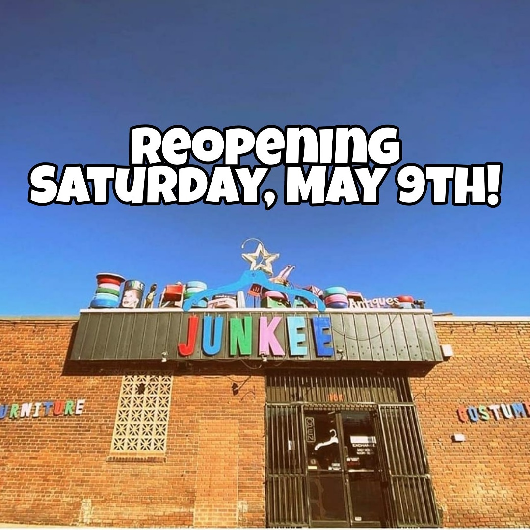 Woo hoo!!! Based on Sisolak's directives, we are officially reopening to the public this Saturday, May 9th! 
That being said, please only come if you are feeling well. Each customer is required to wear a mask, so please bring your own.
See you soon, my friends! 
#junkeereno