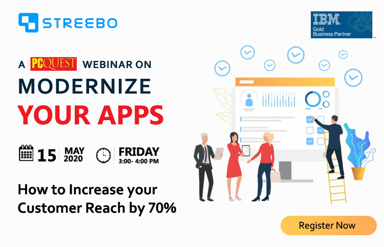 pcquest's tweet photo. Join PCQuest webinar on modernizing your Apps on 15 May 2020. #betterapps #betterreach
@StreeboInc
https://t.co/EwGmnkGtx3 https://t.co/cqveTeID7S