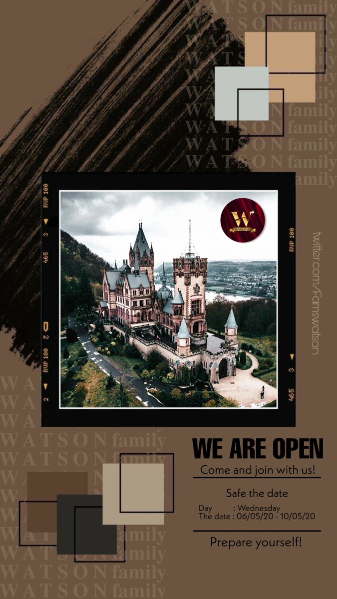 ㅤ   ㅤㅤ   ㅤ   ㅤ
   ㅤ𝐑𝐞𝐚𝐝𝐲 𝐭𝐨 𝐛𝐞 𝐩𝐚𝐫𝐭 𝐨𝐟 @FamsWatson ?
Ohana means family and family means nobody gets left behind or forgotten. 

⋆ if u want to join us 
     please tap our username 
           And check our pinned thread ⋆

⠀Good Luck 彡
#BabyWatson